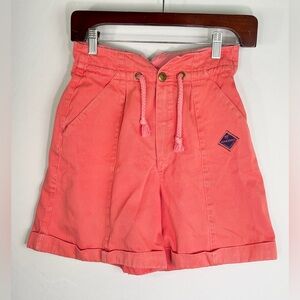 Vintage 1990s Andres Coral High Waist Women's Drawstring Shorts